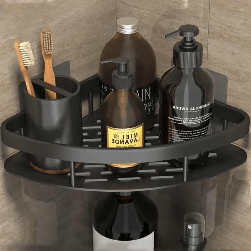 Étagère de Douche - ShelfBathroomOrganizer ™ - Diamant Noir - Mon Rayon de Rangement