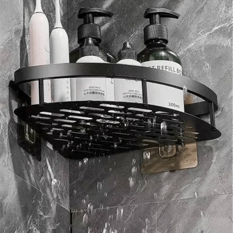 Étagère de Douche - ShelfBathroomOrganizer ™ - Diamant Noir - Mon Rayon de Rangement