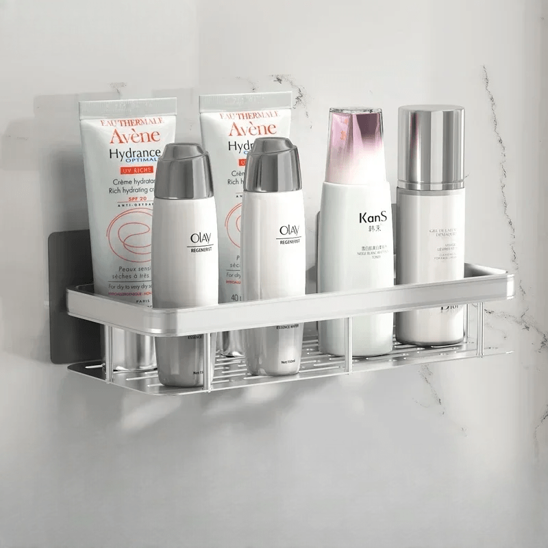 Étagère de Douche - ShelfBathroomOrganizer ™ - Rectangle Argenté - Mon Rayon de Rangement
