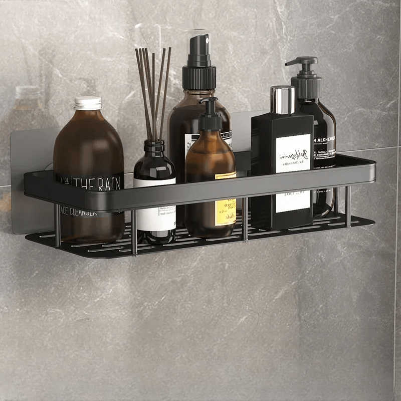 Étagère de Douche - ShelfBathroomOrganizer ™ - Rectangle Noir - Mon Rayon de Rangement