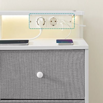 Meuble de Rangement - LumiTiroir™ - Gris - mon rayon de rangement