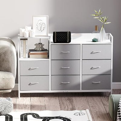 Meuble de Rangement - LumiTiroir™ - Gris - mon rayon de rangement