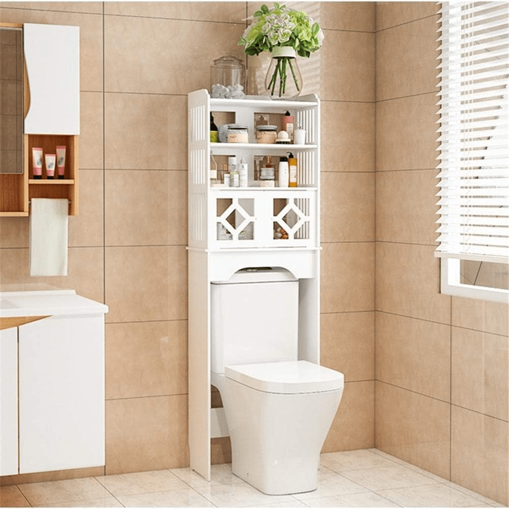 Armoire De Toilette - HouseholdToiletCabinet™ - Double Porte Bas - mon rayon de rangement