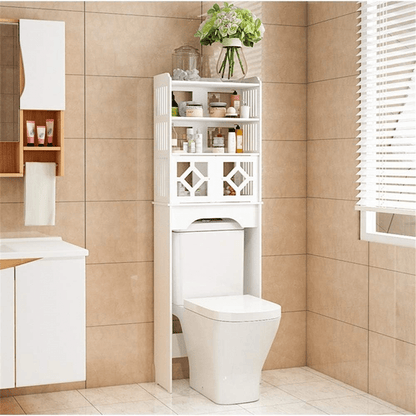 Armoire De Toilette - HouseholdToiletCabinet™ - Double Porte Bas - mon rayon de rangement