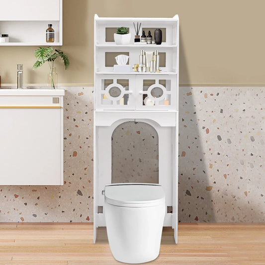 Armoire De Toilette - HouseholdToiletCabinet™ - Double Porte Bas - mon rayon de rangement