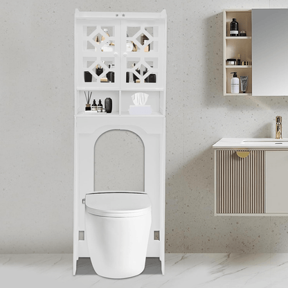 Armoire De Toilette - HouseholdToiletCabinet™ - Double Porte Haut - mon rayon de rangement