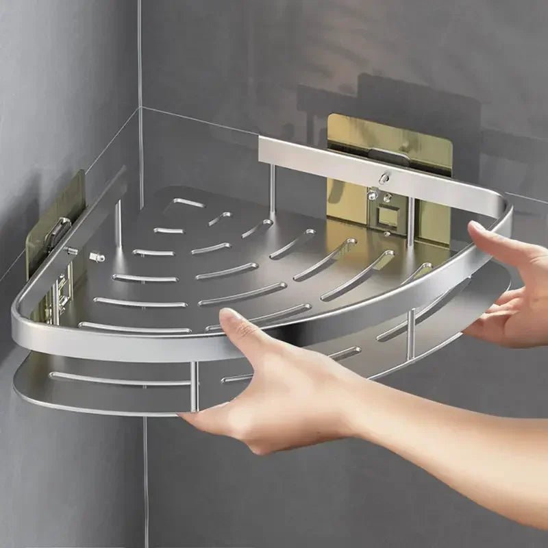Étagère de Douche - ShelfBathroomOrganizer ™ - Diamant Argenté - Mon Rayon de Rangement