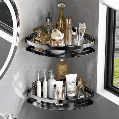 Étagère de Douche - ShelfBathroomOrganizer ™ - Diamant Noir - Mon Rayon de Rangement