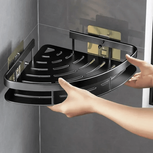 Étagère de Douche - ShelfBathroomOrganizer ™ - Diamant Noir - Mon Rayon de Rangement