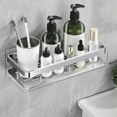 Étagère de Douche - ShelfBathroomOrganizer ™ - Rectangle Argenté - Mon Rayon de Rangement