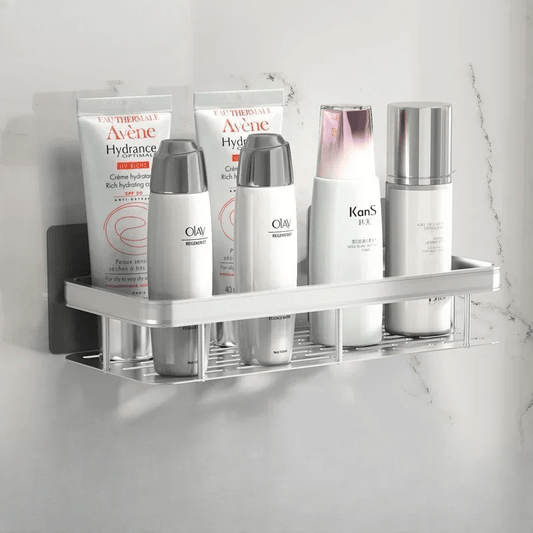Étagère de Douche - ShelfBathroomOrganizer ™ - Rectangle Argenté - Mon Rayon de Rangement