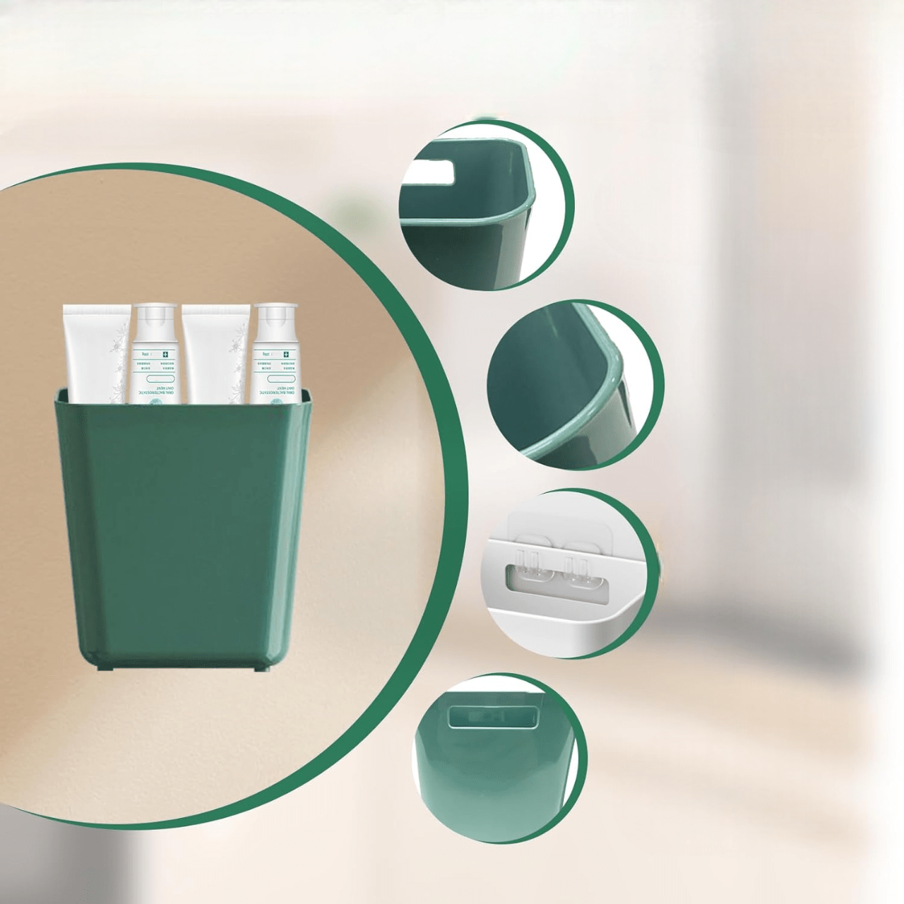 Organisateur Salle De Bain - MultifunctionalShelfOrganizer™ - Vert - mon rayon de rangement